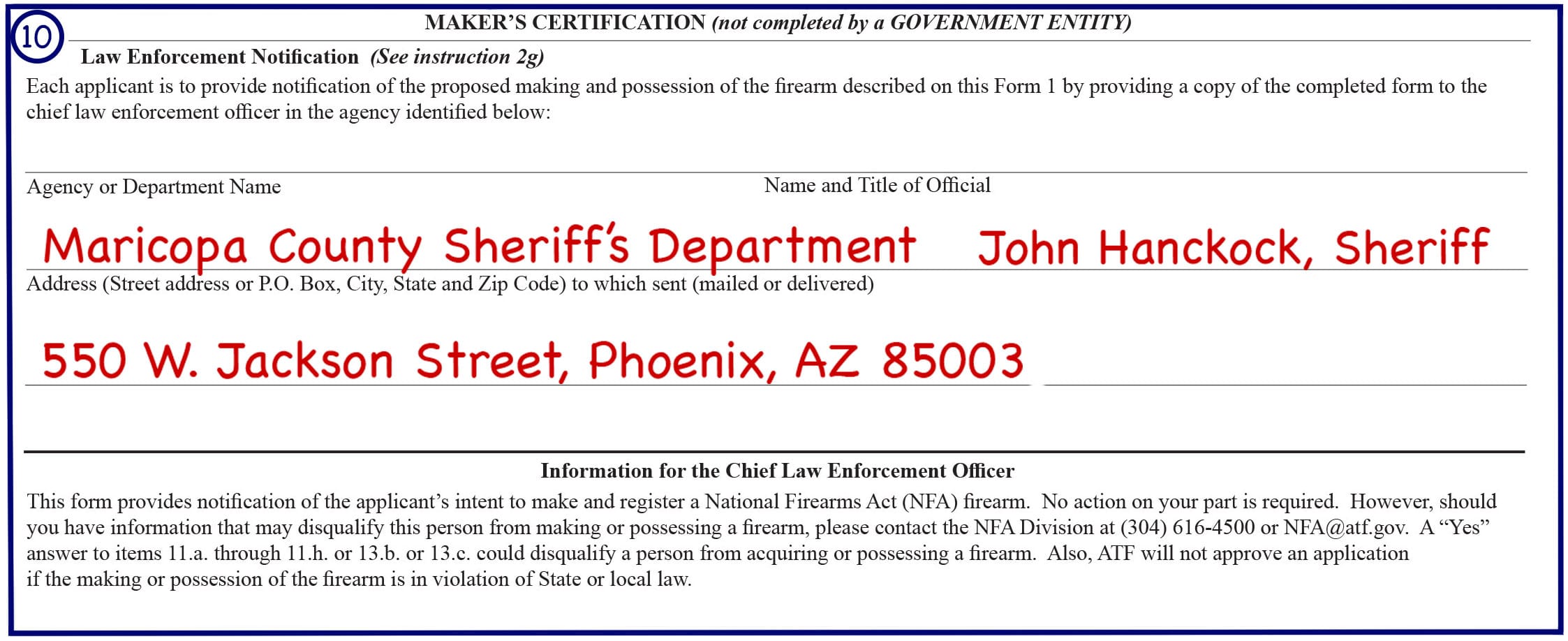 How to Fill out ATF Form 1